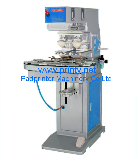 Rotary pad printer,Conveyor 2 color pad printing machine,Automatic 2 Colour Conveyor Ink Cup Pad Printer,Pad printing machine equipment professional manufacturers